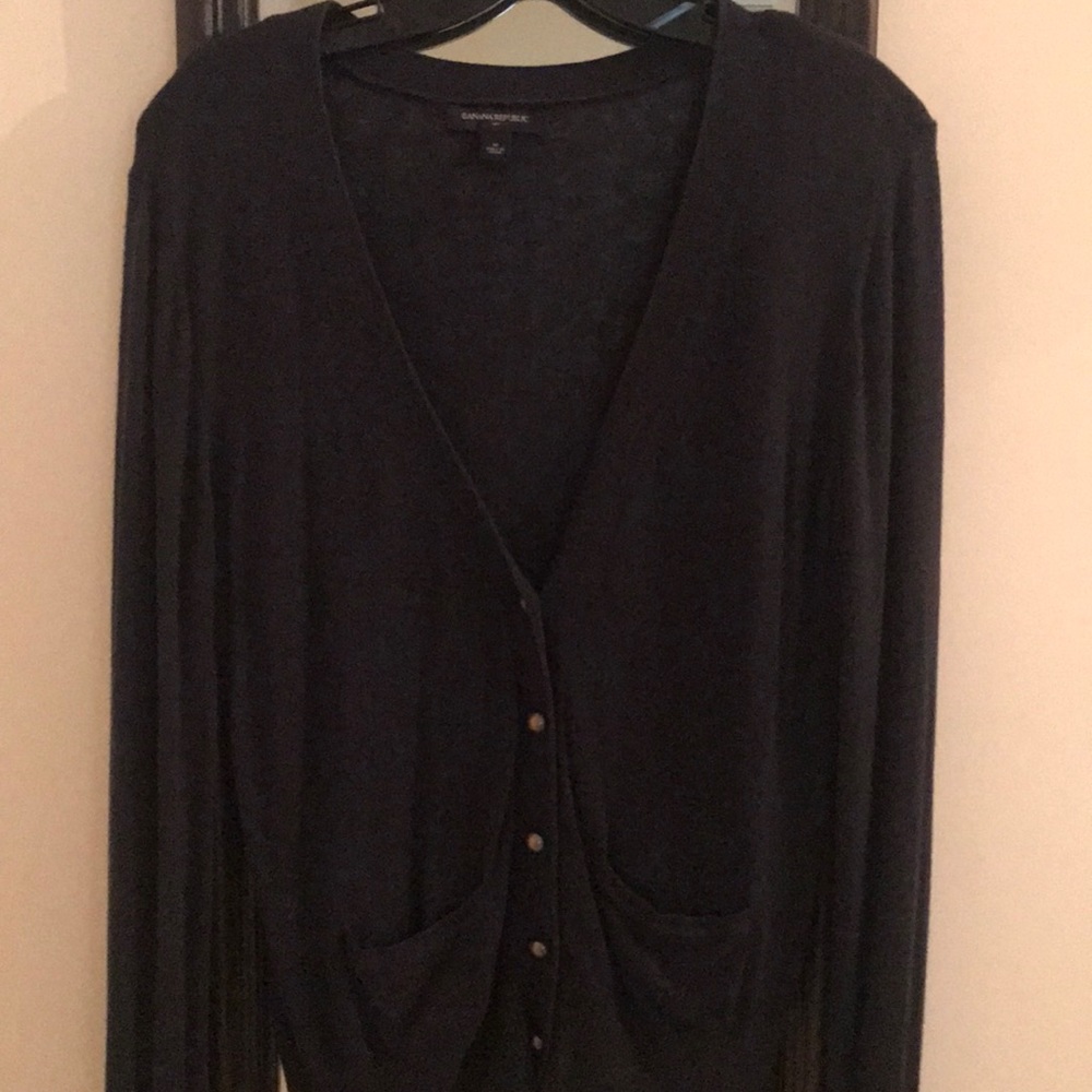 Banana republic navy cardigan - lightweight